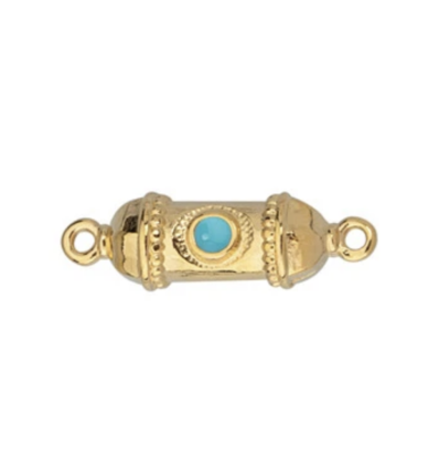 Connecteur talisman turquoise