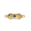 Connecteur talisman bleu paon