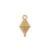 Pendentif oeil articulé + zircon vert