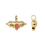 Pendentif talisman fuchsia
