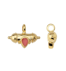 Pendentif talisman fuchsia