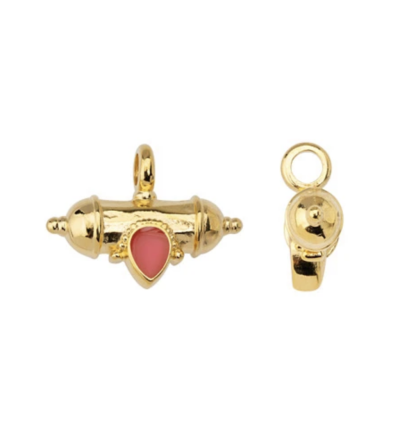 Pendentif talisman fuchsia