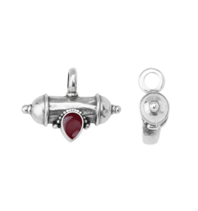 Pendentif talisman fuchsia