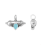 Pendentif talisman turquoise