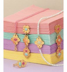 Connecteur fleur & émaille