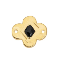 Connecteur fleur & émaille