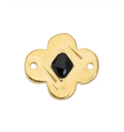 Connecteur fleur & émaille