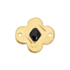Pendentif oeil articulé + zircon vert