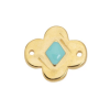 Pendentif oeil articulé + zircon vert