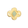 Pendentif oeil articulé + zircon vert