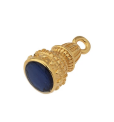 Pendentif ethnique bleu