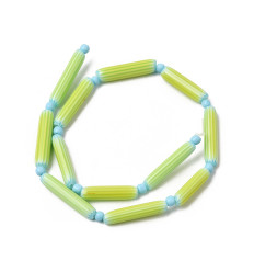 30x4,5mm - tube de verre teinté lisse en chapelet