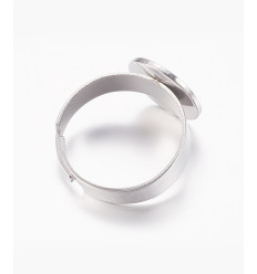 Bague gros plateau