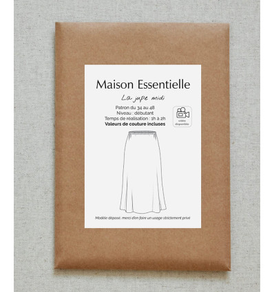 Patron “jupe longue" - Maison Essentielle