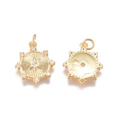 Pendentif médaille + zircon
