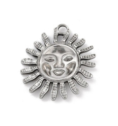 Pendentif soleil avec visage