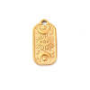 Pendentif oeil articulé + zircon vert