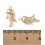 Pendentif méduse + zirconium