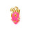 Pendentif fruit du dragon émaillé avec anneau