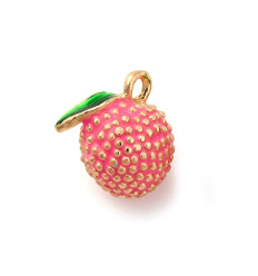 Pendentif litchi émaillé