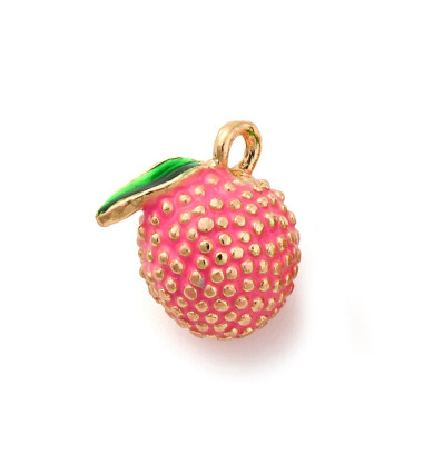 Pendentif litchi émaillé