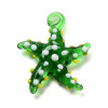 Pendentif oeil articulé + zircon vert