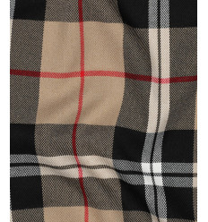 Tartan check camel