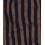 Popeline de coton rayée - marron & marine