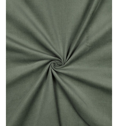 Velours milleraies - vert sauge