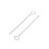 60mm - Clou inoxydable tête boucle (1pc)