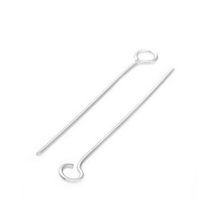60mm - Clou inoxydable tête boucle (1pc)