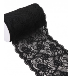 210mm - Dentelle élastique large arabesques (10cm)
