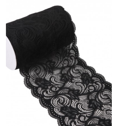 210mm - Dentelle élastique large arabesques (10cm)