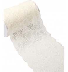 210mm - Dentelle élastique large arabesques (10cm)