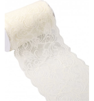 210mm - Dentelle élastique large arabesques (10cm)
