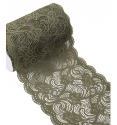 210mm - Dentelle élastique large arabesques (10cm)