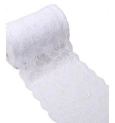 210mm - Dentelle élastique large arabesques (10cm)