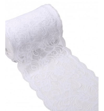 210mm - Dentelle élastique large arabesques (10cm)