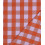 Popeline de coton vichy teint en fil - lavande/orange