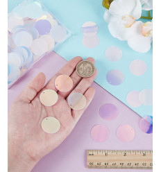 Sequins rond holographique 25mm (1pc)