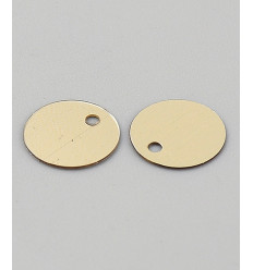 10mm - Sequins rond trou en haut