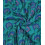 Matelassé gaze de coton - fleuris turquoise