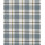 Lin viscose carreaux teint en fil - bleu ancien