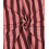 Popeline de coton rayée teint en fil - corail/aubergine