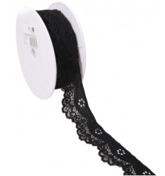 35mm - Dentelle élastique vague (10cm)