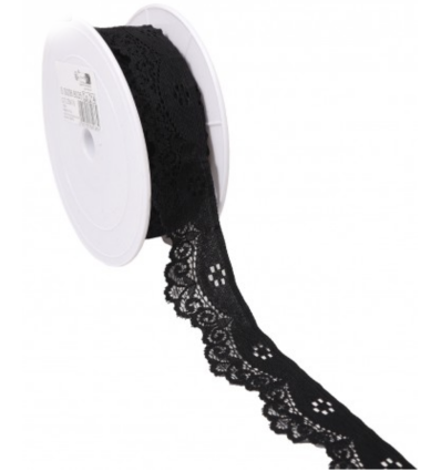 35mm - Dentelle élastique vague (10cm)