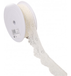 35mm - Dentelle élastique vague (10cm)