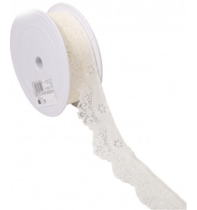 35mm - Dentelle élastique vague (10cm)