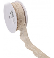 35mm - Dentelle élastique vague (10cm)