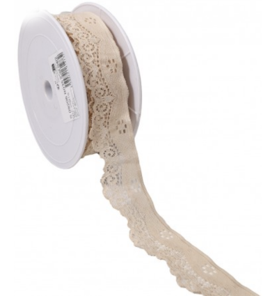 35mm - Dentelle élastique vague (10cm)